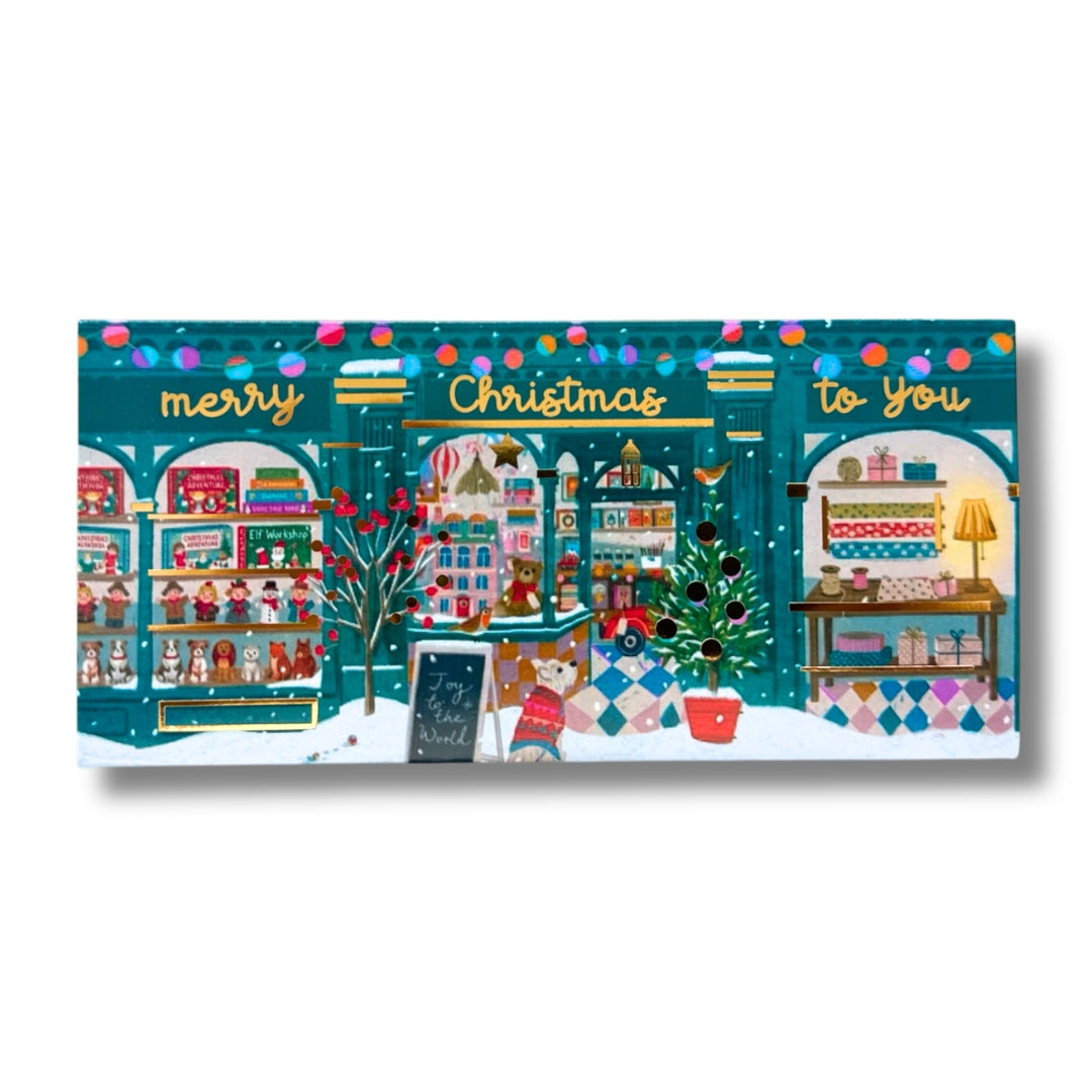 Sobres para dinero metalizado (5 pz) - Navidad