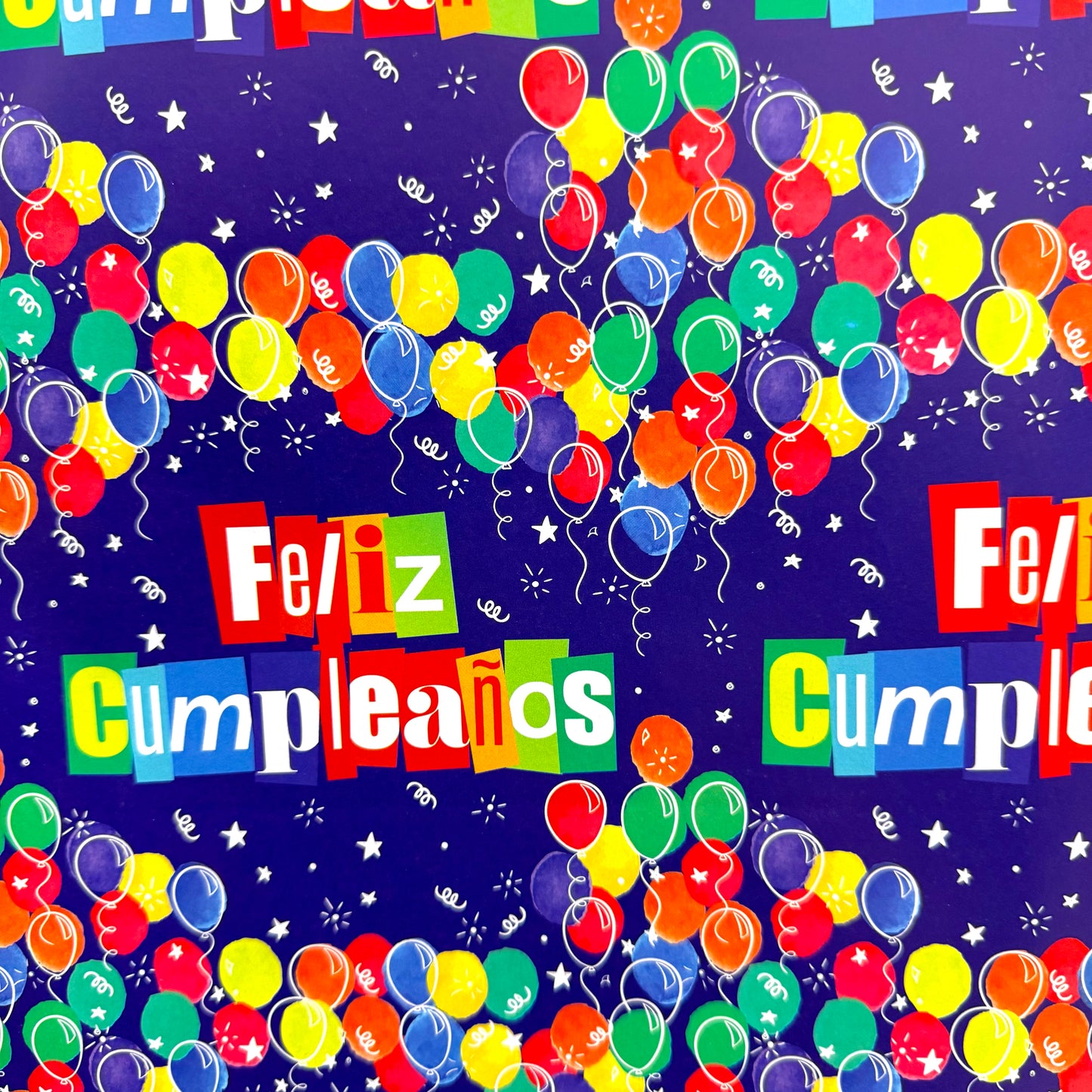 Papel de regalo en pliego - Cumpleaños (25 Pliegos)