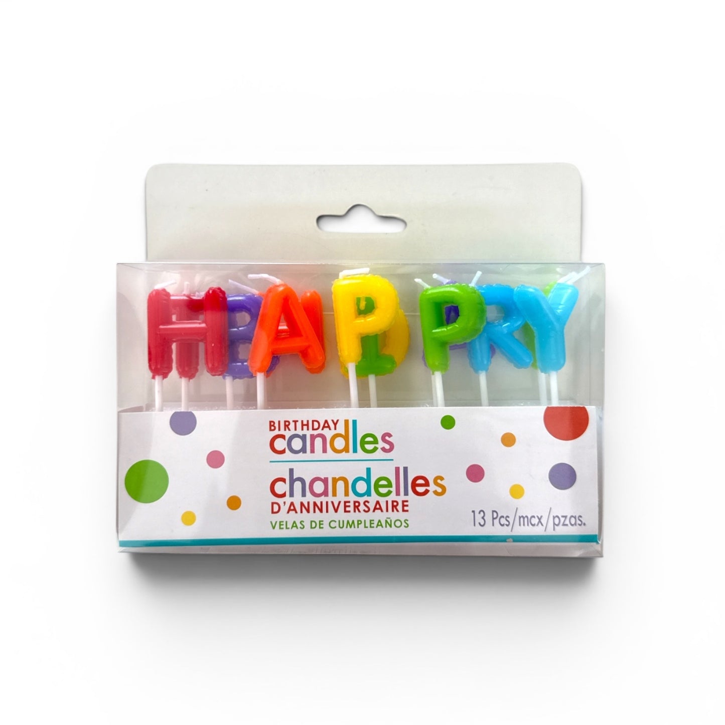 Velas Happy Birthday - Colores