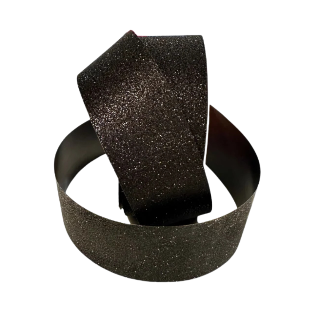 Listón Glitter - Negro