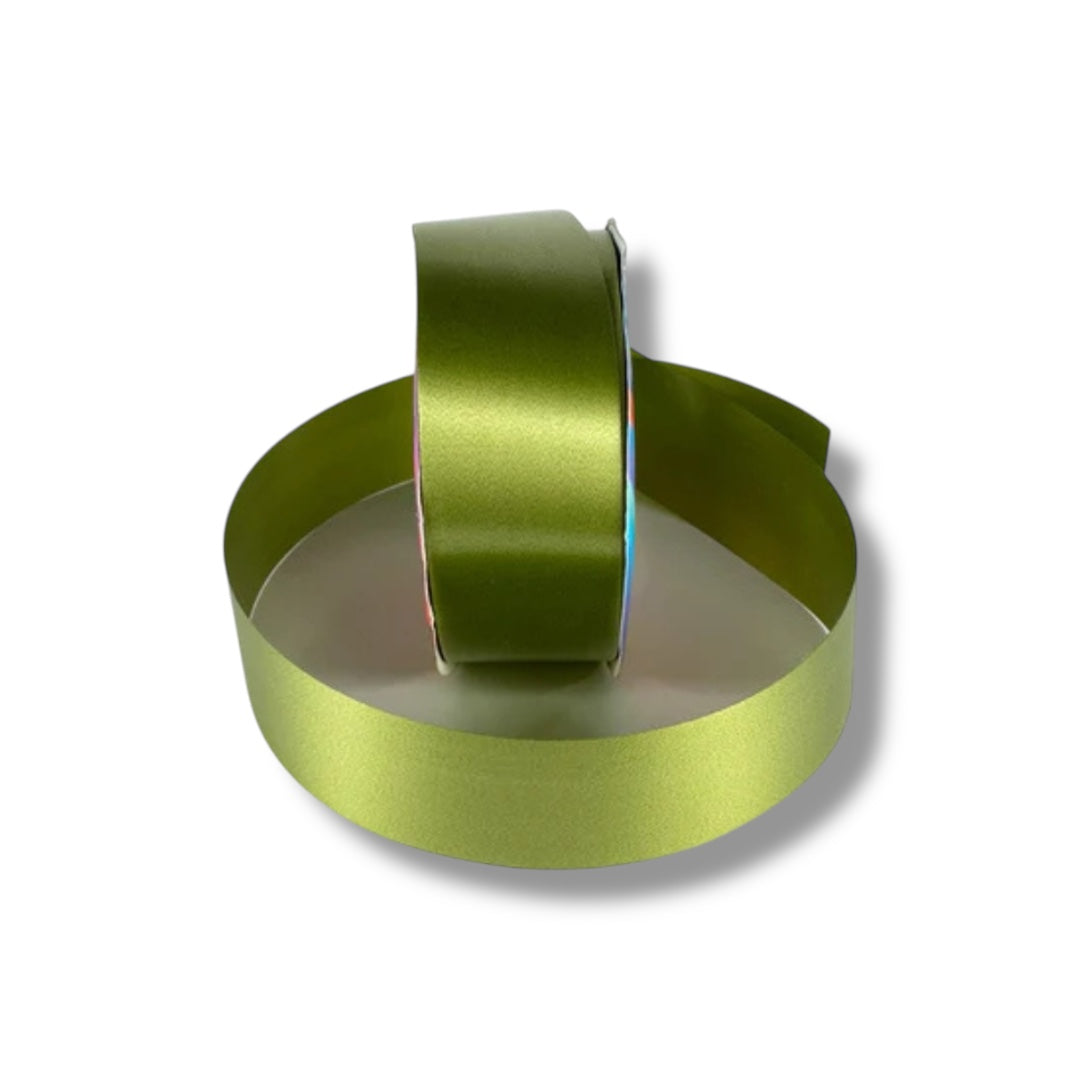 Listón liso seda - Verde Musgo