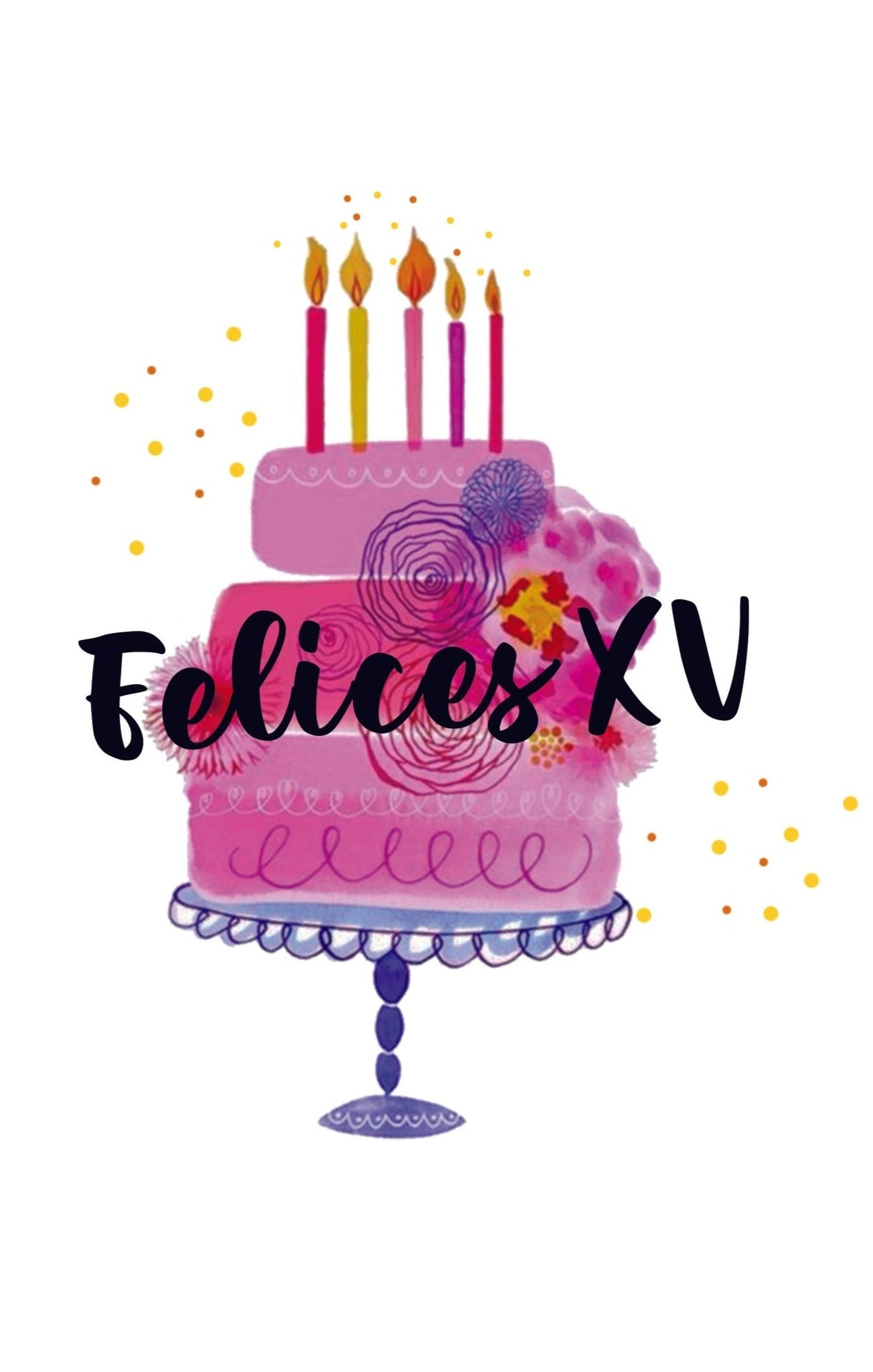 Tarjeta XV años TC159 (3pz)