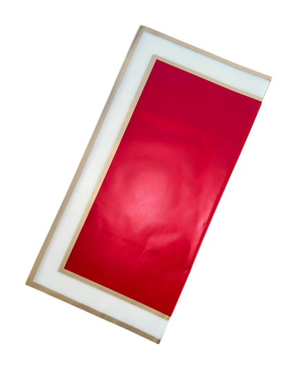 Papel Floral - Doble Marco Oro