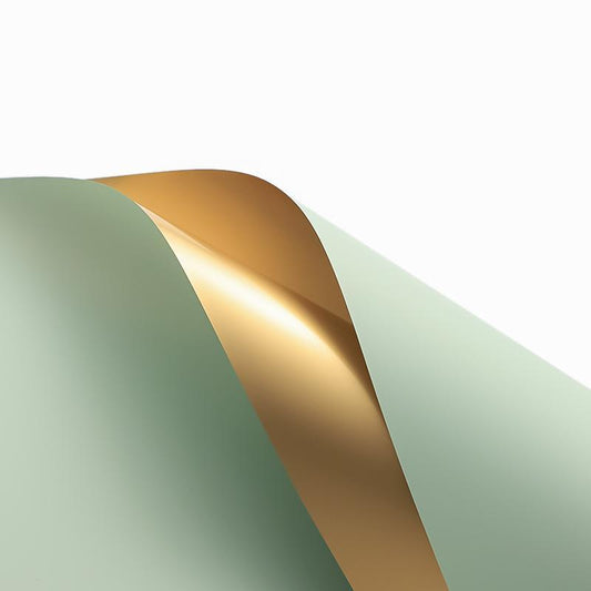 Papel Floral - Doble Vista Oro CK-130