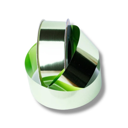 Listón metálico liso - Verde Manzana