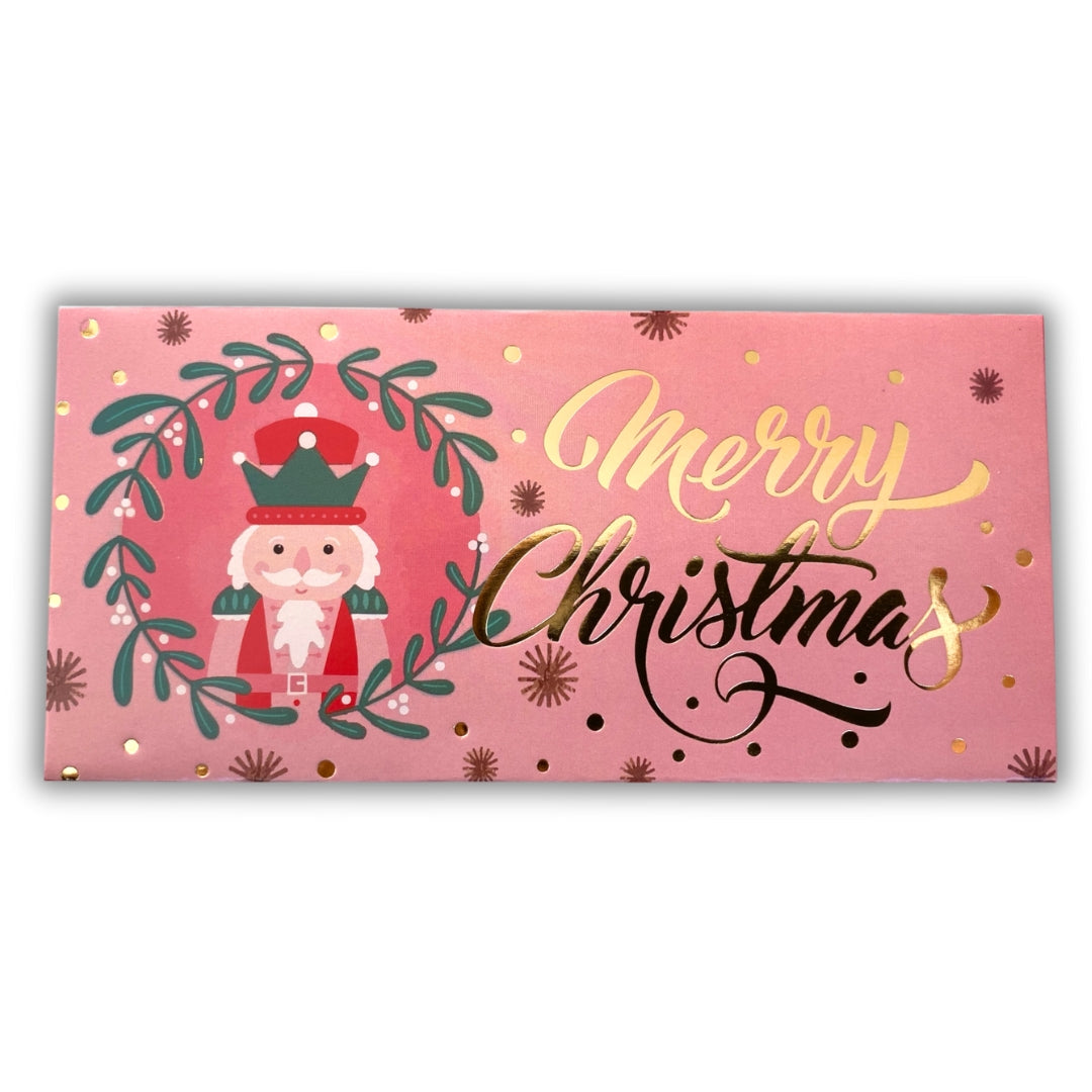 Sobres para dinero metalizado (5 pz) - navidad