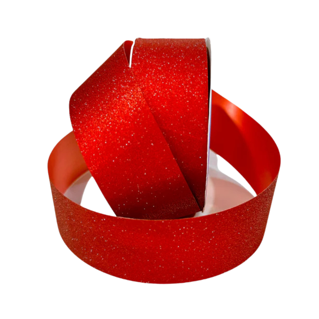 Listón Glitter - Rojo