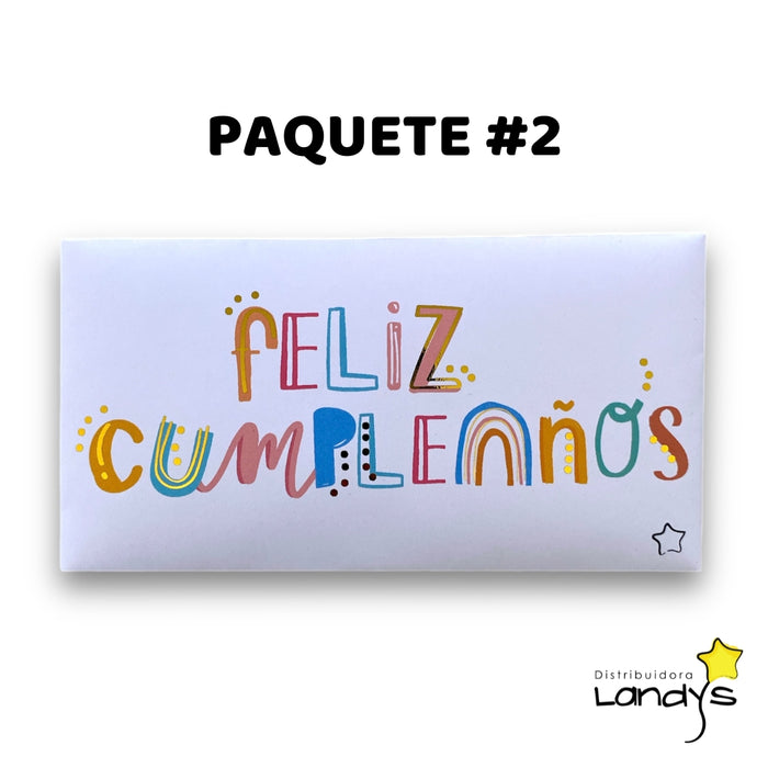 Sobres para dinero metalizado (5 pz)