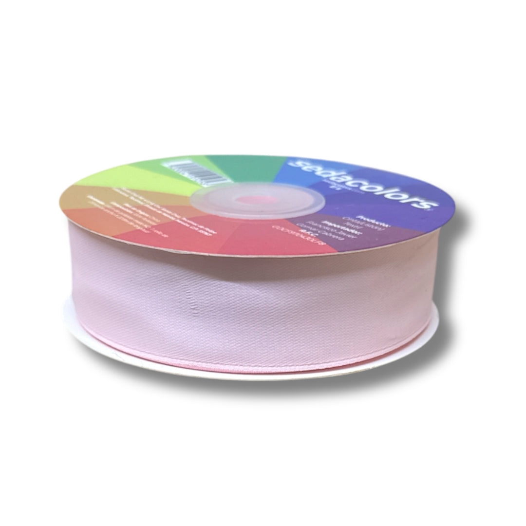 Listón satinado mate 2.5 cm - rosa