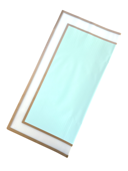 Papel Floral - Doble Marco Oro