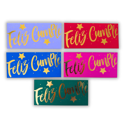 Sobres para dinero metalizado (5 pz)