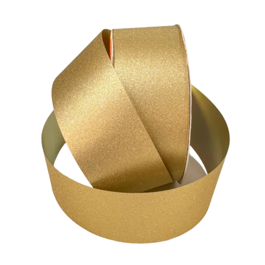 Listón Glitter - Oro Pálido