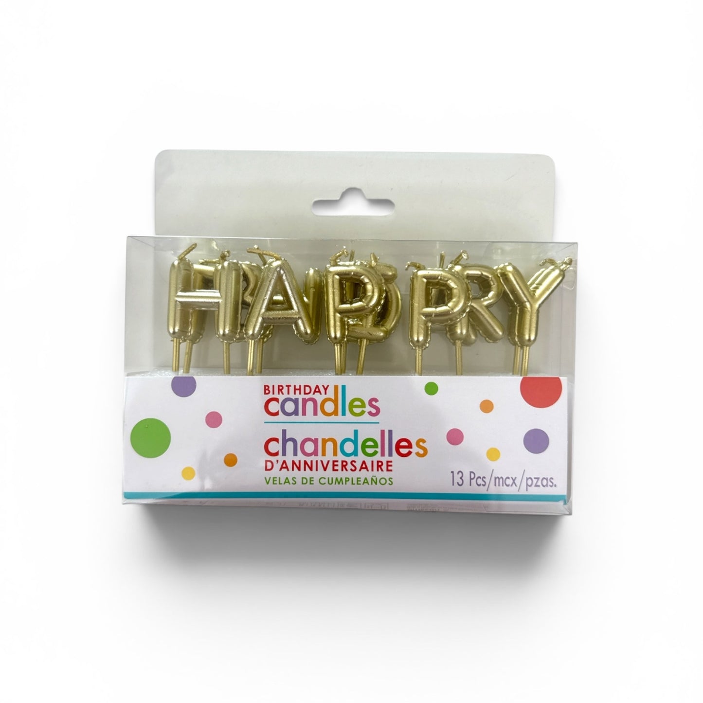 Velas Happy Birthday - Oro