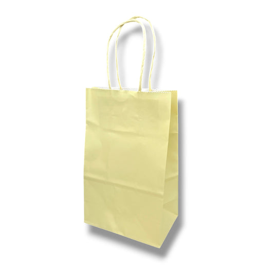 Bolsas Kraft (12 piezas) - Amarillo pastel