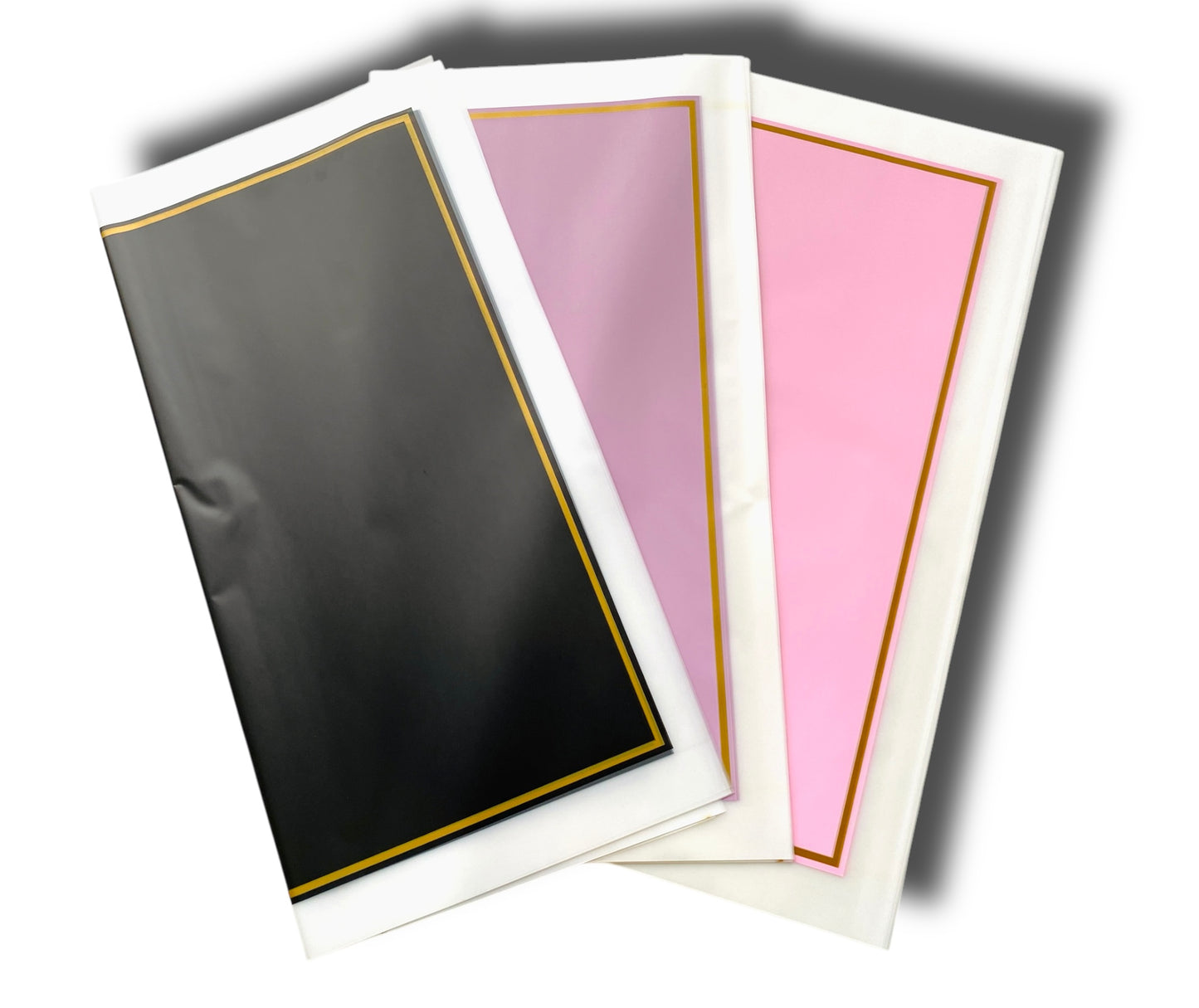 Papel Floral - Doble Marco Gold