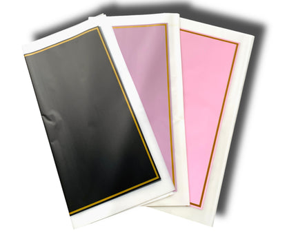 Papel Floral - Doble Marco Gold