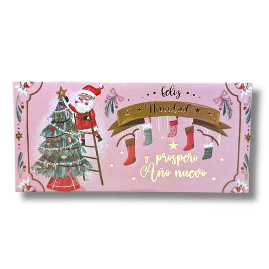 Sobres para dinero metalizado (5 pz) - Navidad