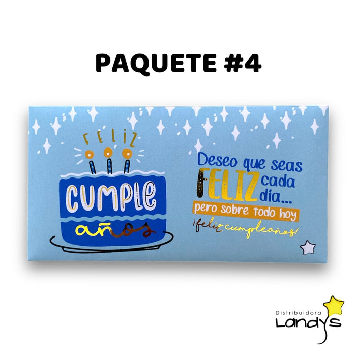 Sobres para dinero metalizado (5 pz)