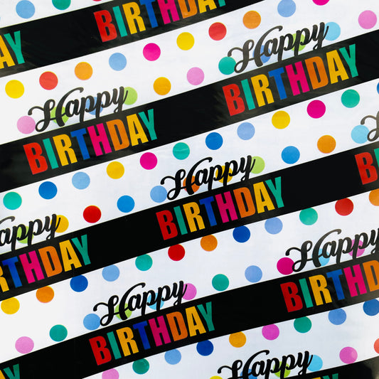 Papel de regalo en pliego - Cumpleaños (25 Pliegos)