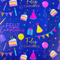 Papel de regalo en pliego - Cumpleaños (25 Pliegos)