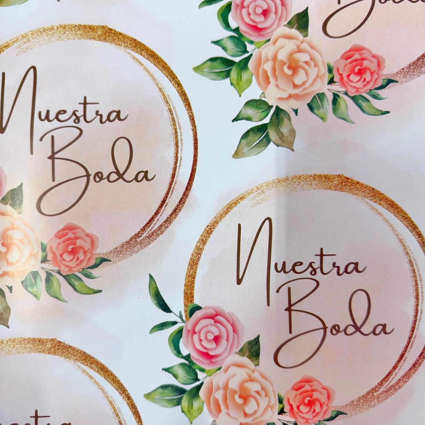 Papel de regalo en pliego - Boda (25 pliegos)