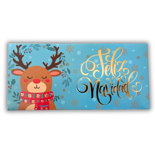 Sobres para dinero metalizado (5 pz) - navidad