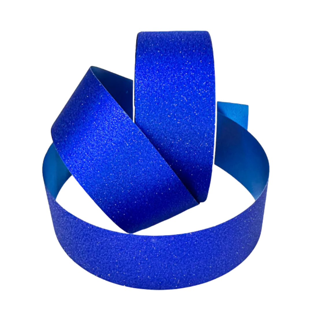 Listón Glitter - Azul Rey