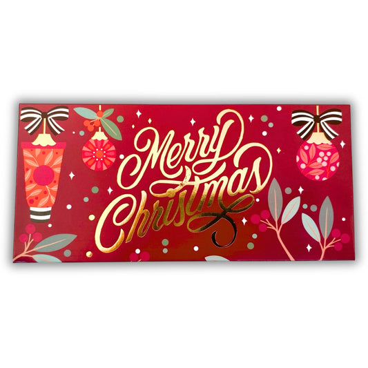 Sobres para dinero metalizado (5 pz) - navidad