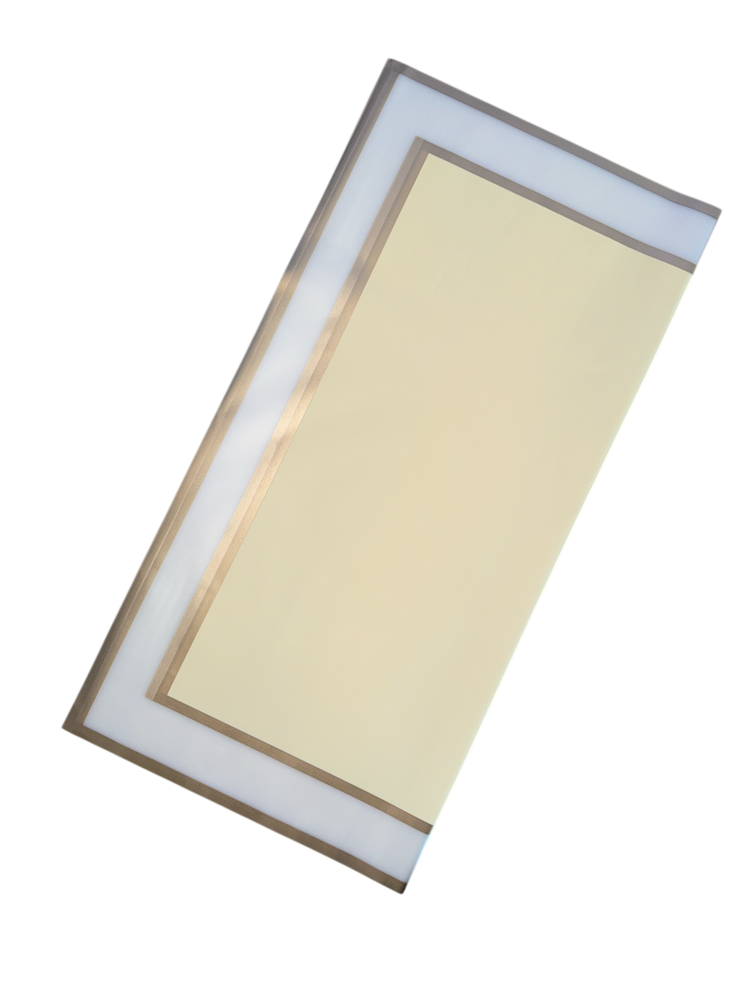 Papel Floral - Doble Marco Oro