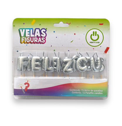 Velas Feliz Cumpleaños Letrero