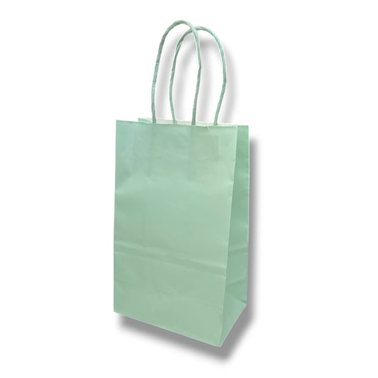 Bolsas Kraft (12 piezas) - Verde pastel