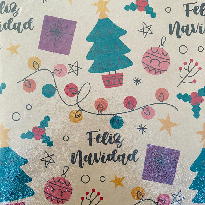 Papel de Regalo Navidad 125 (25 Pliegos)