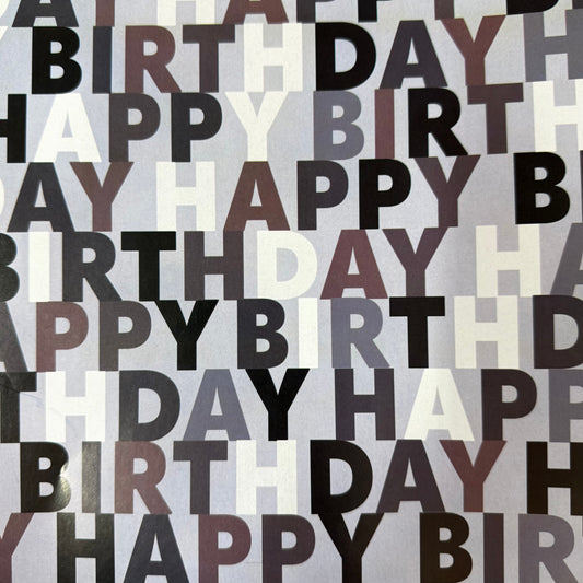 Papel de regalo en pliego - Cumpleaños (25 Pliegos)