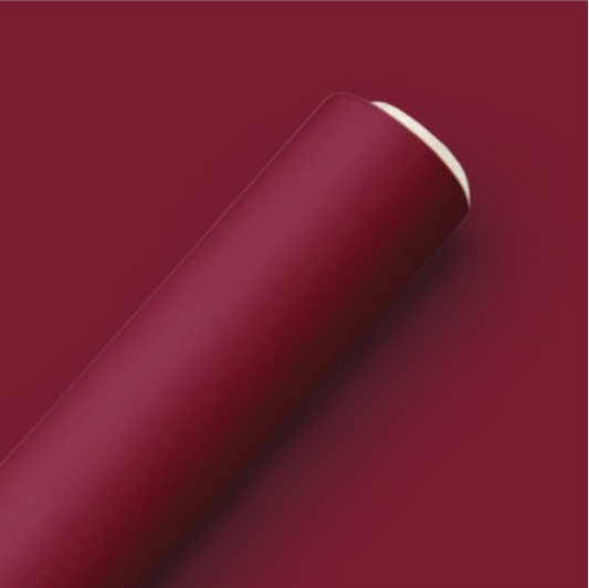 Papel de regalo sólido - Borgoña