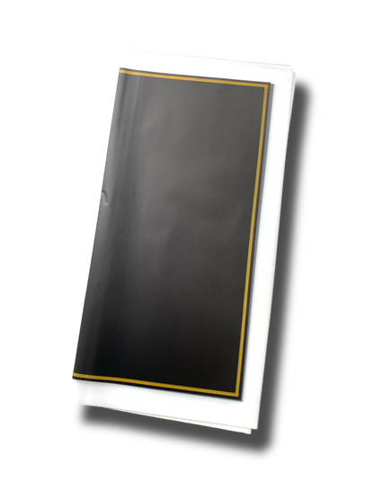 Papel Floral - Doble Marco Gold