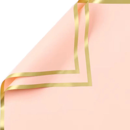 Papel Floral - Marco Dorado CK-103
