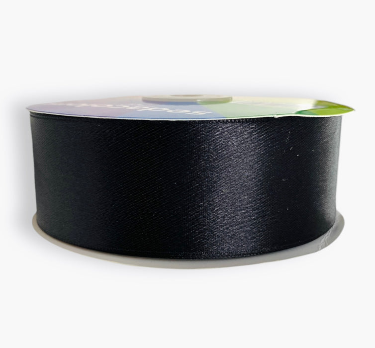Listón Satinado 3.8cm - Negro