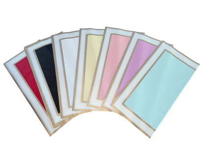 Papel Floral - Doble Marco Oro