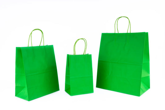 Bolsas Kraft (12 piezas) - Verde