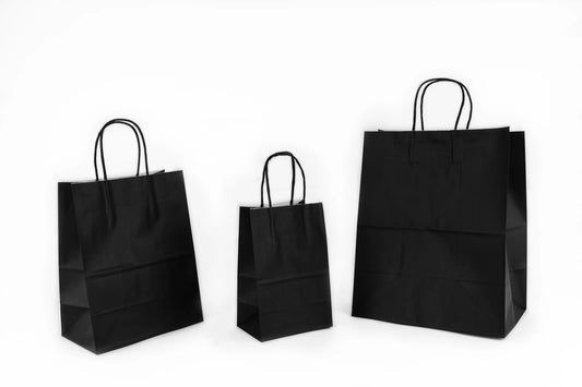 Bolsas Kraft (12 piezas) - Negro