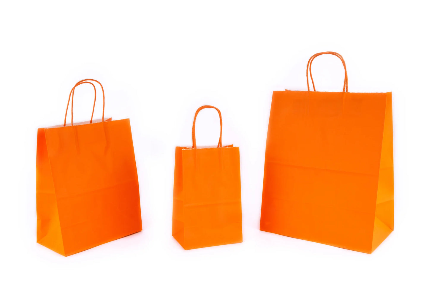 Bolsas Kraft (12 piezas) - Naranja