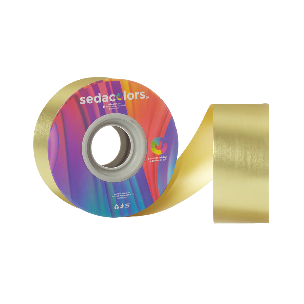 Listón Silky Metal -  Oro