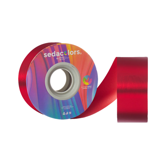 Listón Silky Metal - Rojo