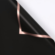 Papel Floral - Marco Rosa Oro