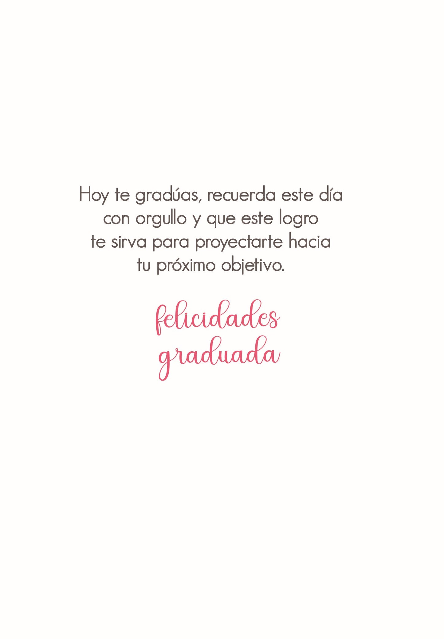 Tarjeta Graduación TG-125 (3pz)