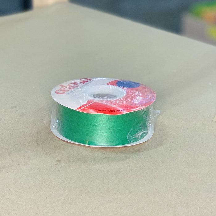 Listón Celosa Papel Sintético A9 Verde Bandera