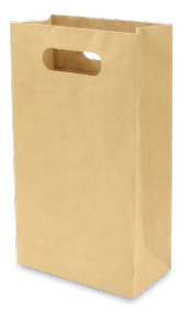 Paquete de Bolsa kraft Mediana 24 (12 pz)