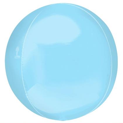 Esfera 10" Azul Claro Metalico (2pz)