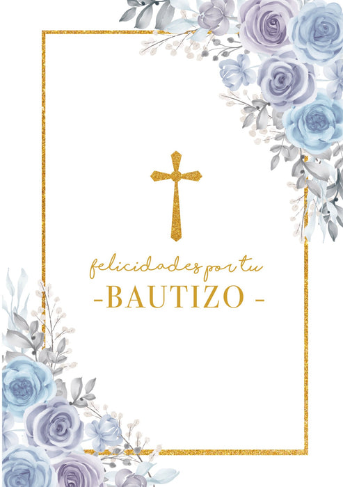 Tarjeta Bautizo TBA101 (3pz)