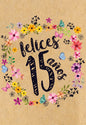 Tarjeta XV años TC153 (3pz)